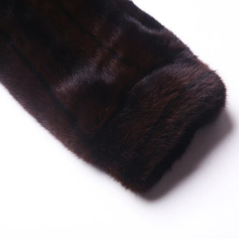 2020 Mink hair knitted fur coat mink clothes fur women's Fashion lapel coat jacket winter fur jacket Free shipping
