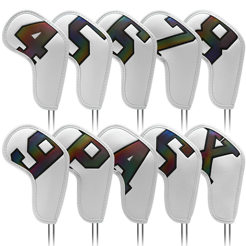 Gradients จำนวนกอล์ฟหัวเหล็กครอบคลุมเหล็ก Headovers Wedges ครอบคลุม4-9 ASPX 10Pcs กอล์ฟพัดลมอุปกรณ์