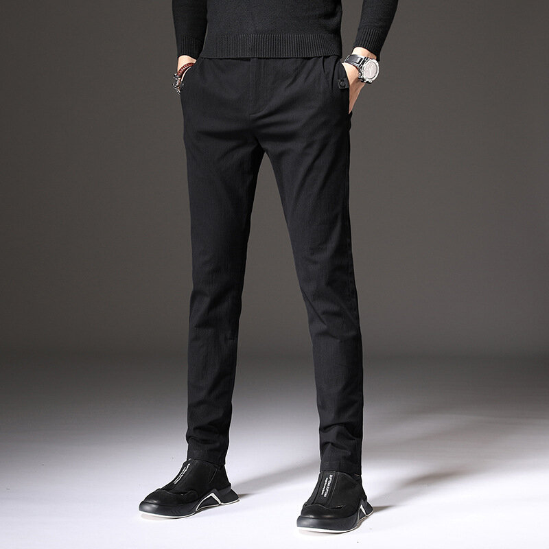 Pantalon Long décontracté en coton pour hommes, de haute qualité, nouvelle collection été 2021