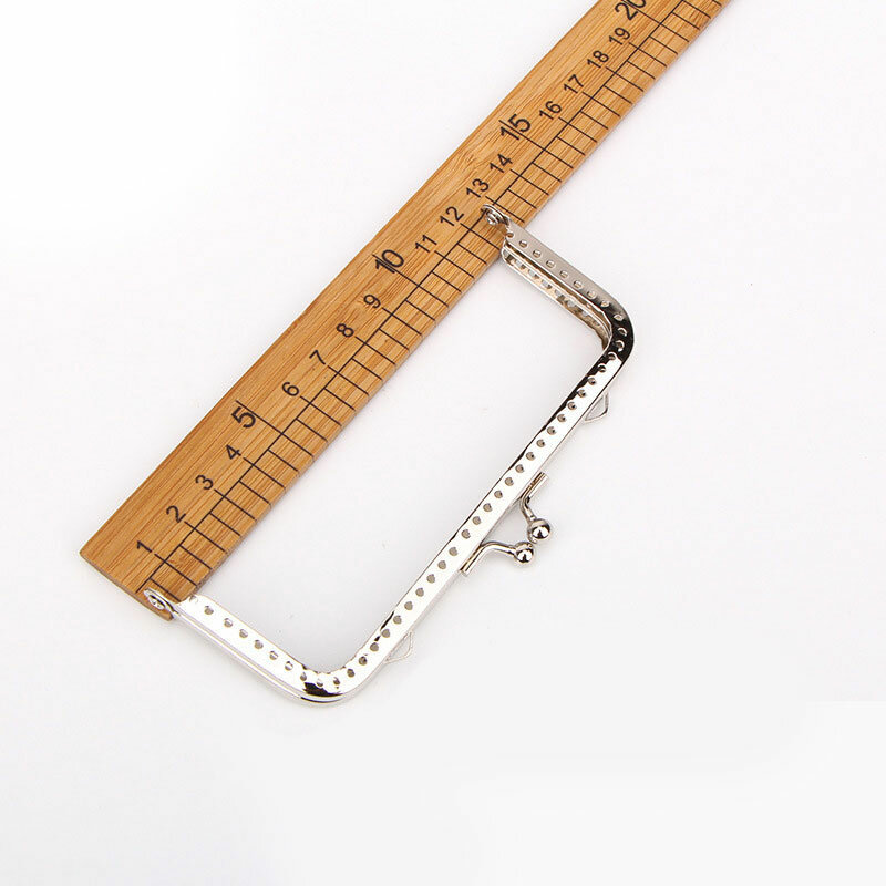 1Pc 6.5-20cm Coin Purse Frame Hanger Embossing Rectangle Metal Kiss Clasp Lock Accessories Frame Handle for Wallet Handbag Parts