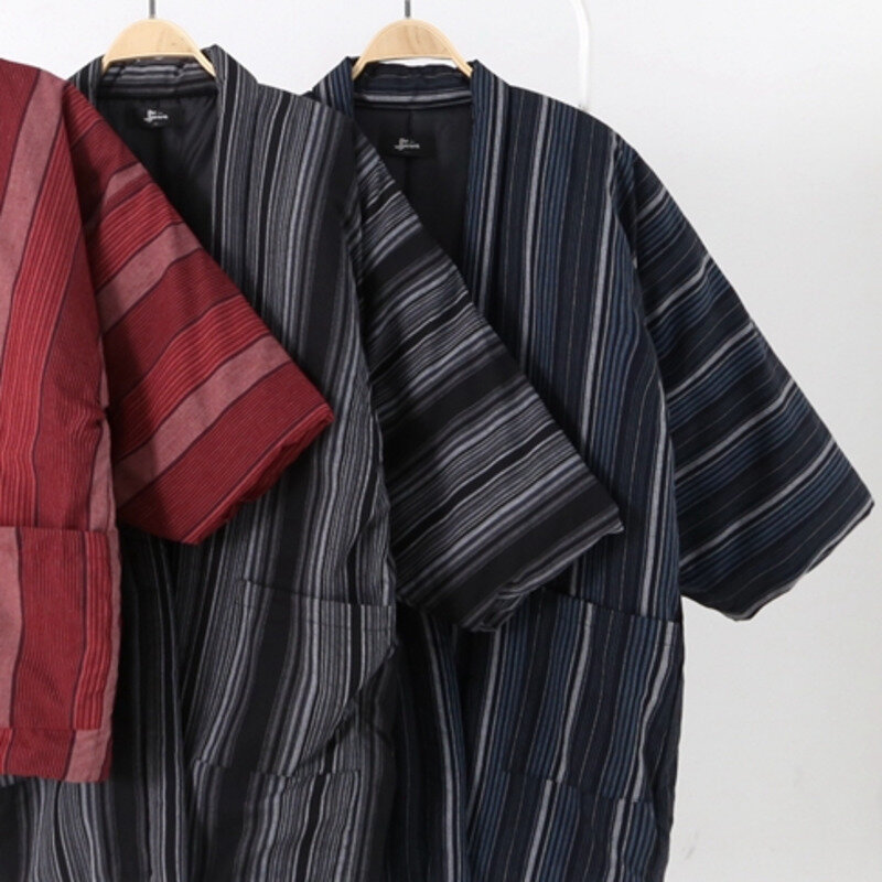 ثوب الكيمونو الياباني سترة النساء الشتاء التقليدية الدافئة يوكاتا هاوري خمر الملابس الآسيوية منامة ملابس علوية منزلية غير رسمية