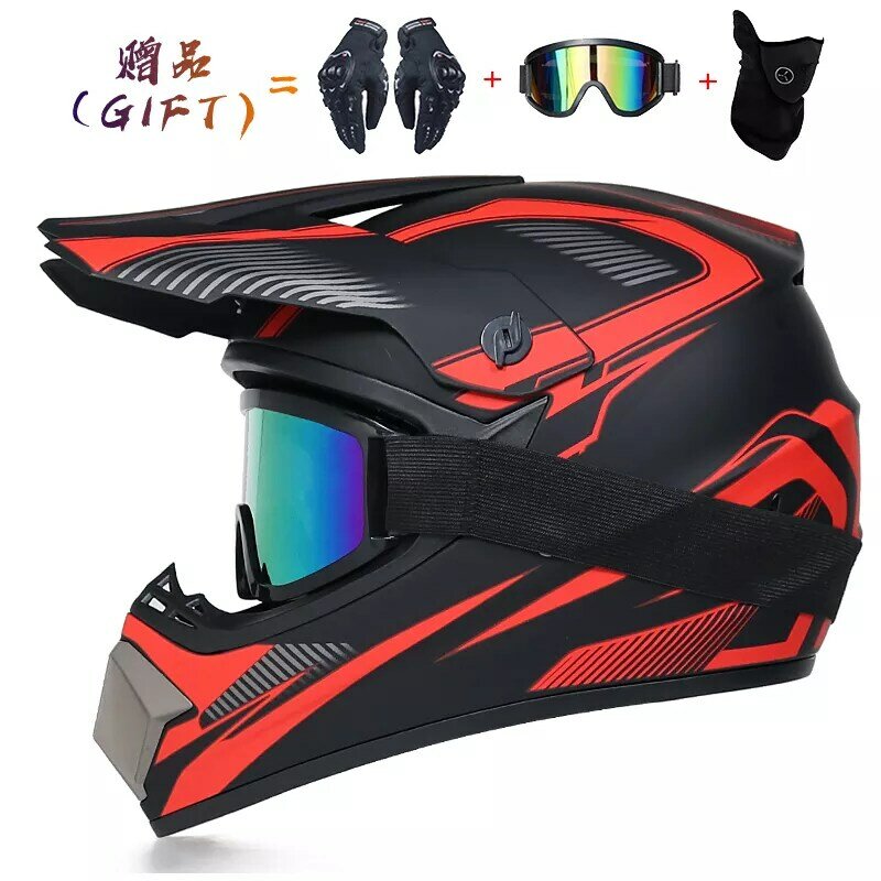 Мотоциклетный шлем AM DH, защитный шлем для езды на мотоцикле или велосипеде по бездорожью, 3 шт.