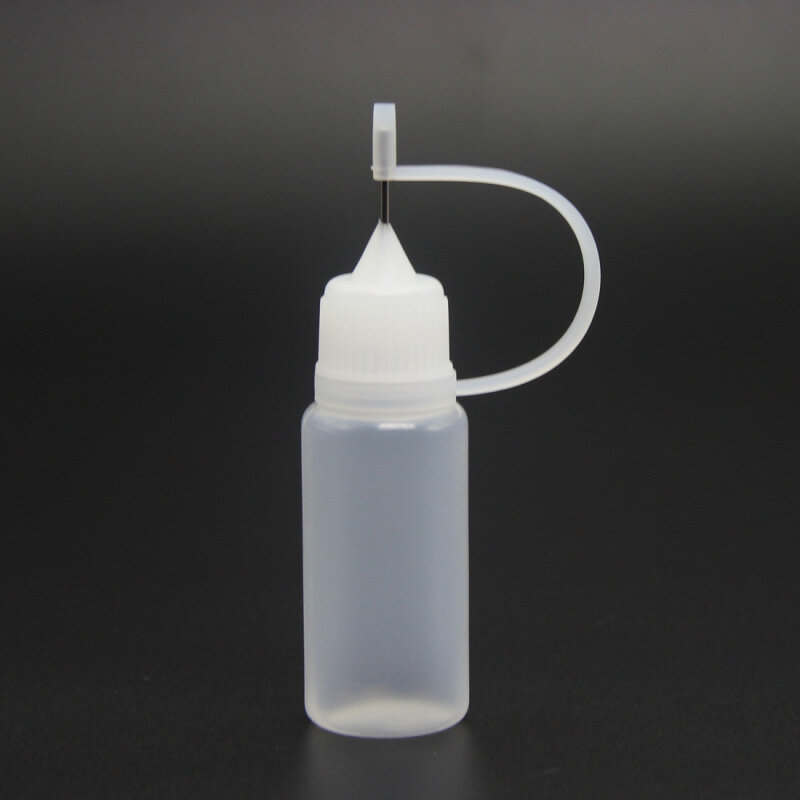 2022 Nieuwe 1Pc 10Ml Plastic Squeezable Naald Flessen Eye Liquid Dropper Sample Drop Kan Lijm Applicator Hervulbare vail