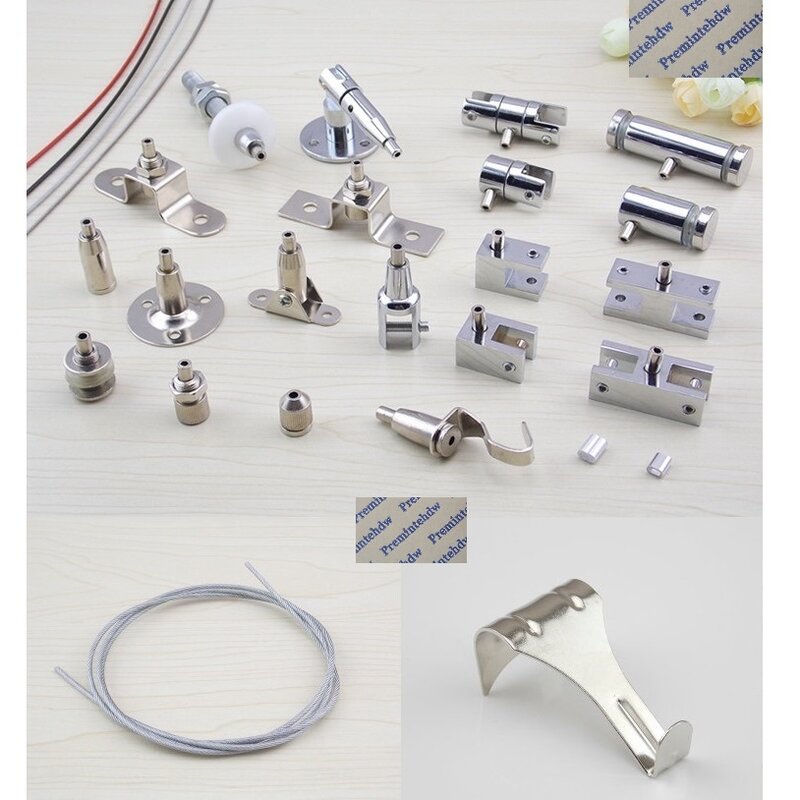 10Pcs Hanging Wire Fastener Fixture Photo Picture Frame Toggle Clutch Glass acrilico Gallery Rail Bracket