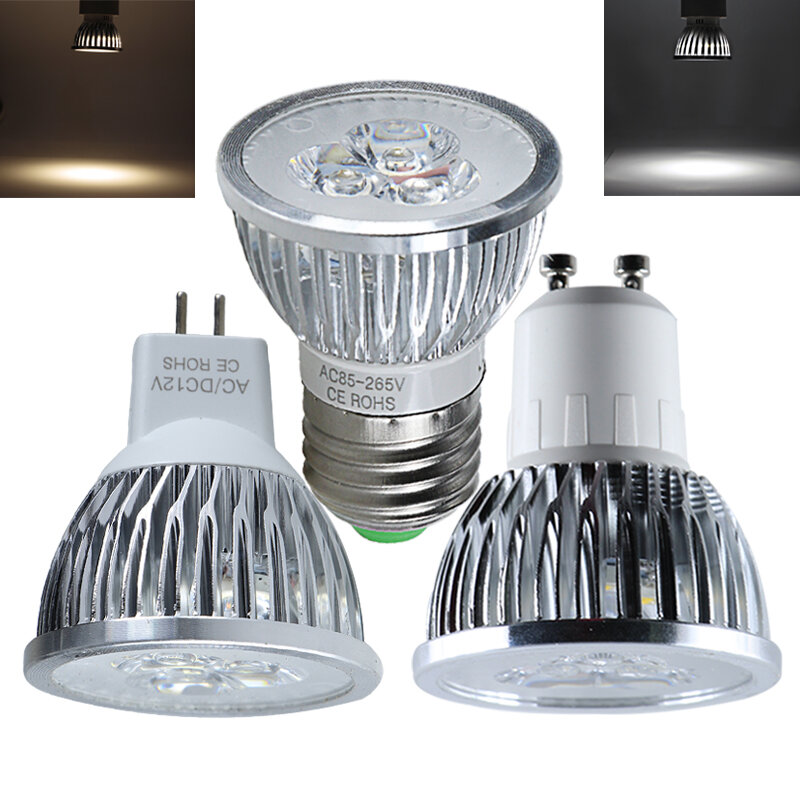 Bombills 24v 12v Spot Light 3W MR16 E27 GU10 Led Bulb 110v 220v 12 24 V Volt Spotlights Ceiling Downlight Energy Saving Lamp