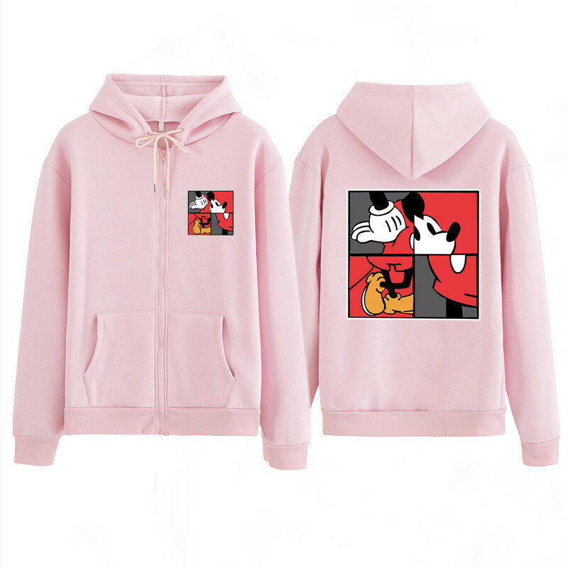 2020 여성 후드 어린이 소년 소녀 셔츠 만화 동물 미키 스웨터 지퍼 까마귀 스웨터 봄 가을 재킷