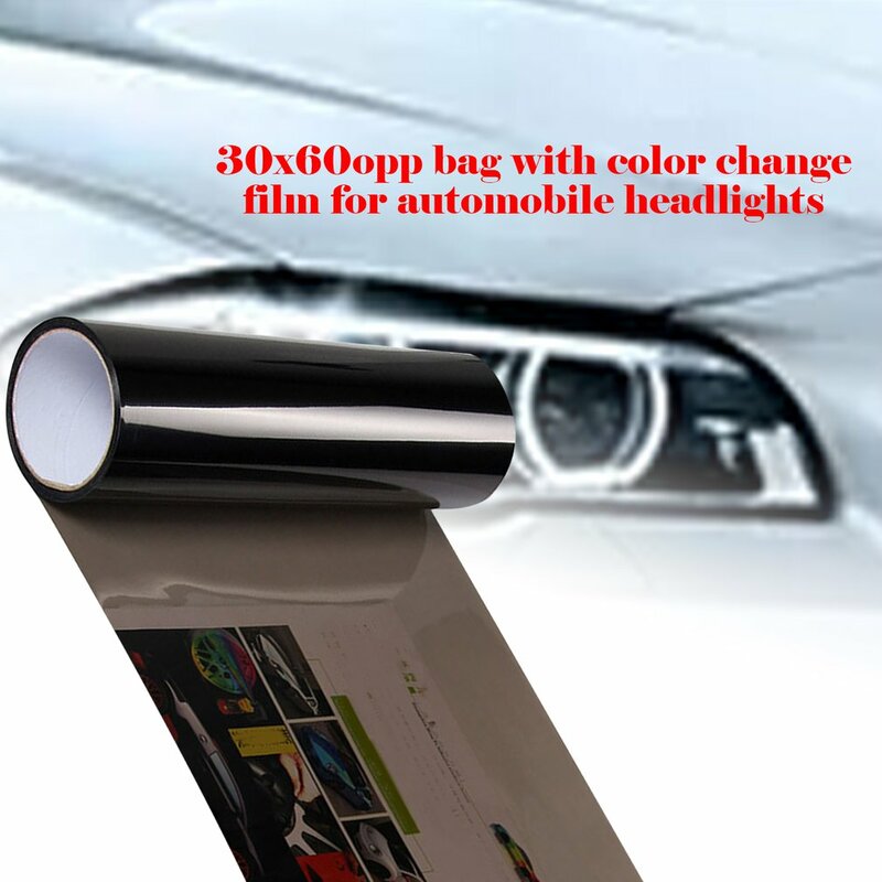 Adesivo vinil colorido para farol de carro, venda quente, filme único de mudança de cor de farol de carro, para luz traseira, adesivo de luz de neblina
