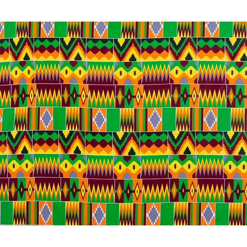 Kain Lilin Terbaru Katun Afrika untuk Gaun Wanita Dijamin Warna-warni Cetak Jahit Geometri Mode Gaya Ghana 6 Yard