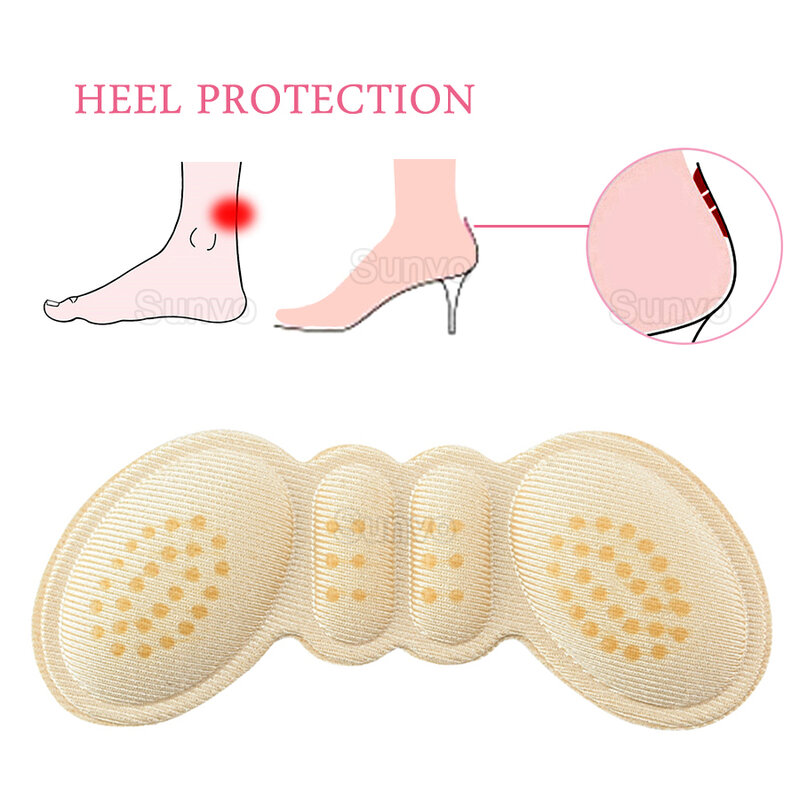 Palmilhas de salto alto para sapatos, tamanho ajustável, almofadas adesivas, apertos do forro, adesivo protetor, alívio da dor, inserção do cuidado dos pés