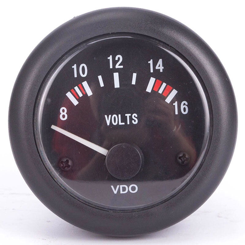 Vdo medidor de voltagem 12v, unidade de voltímetro, acessórios para instrumento