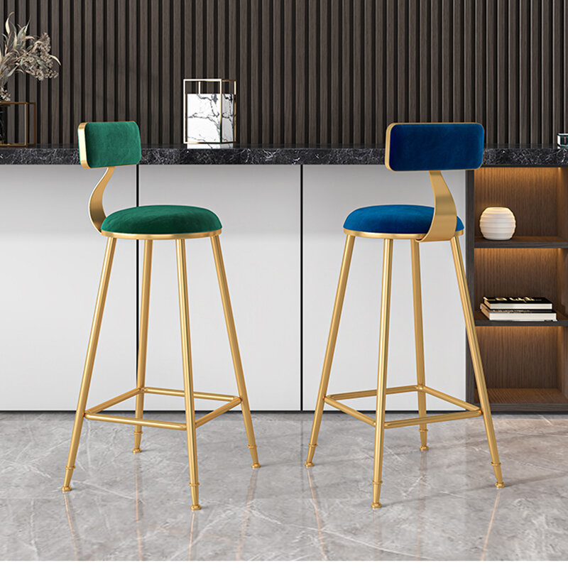 Bar stühle Möbel für home Nordic weichen Stuhl für freizeit Hohe hocker licht luxus einfache mode Bar stuhl rückenlehne Bar stühle