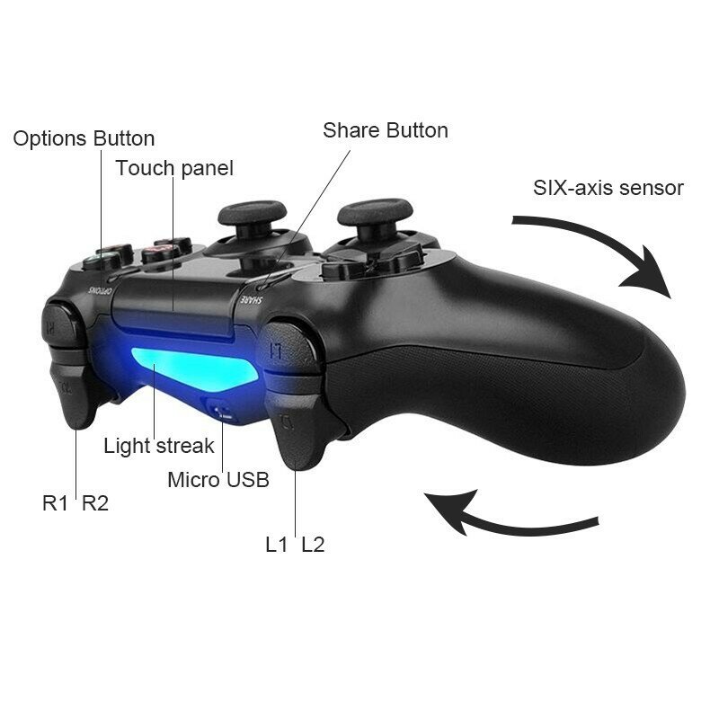 Bezprzewodowy pad do gier dla kontrolera PS4 kontroler Bluetooth dla PS4 Gamepad Joystick dla Dualshock 4 dla Play Station 4 manette ps4