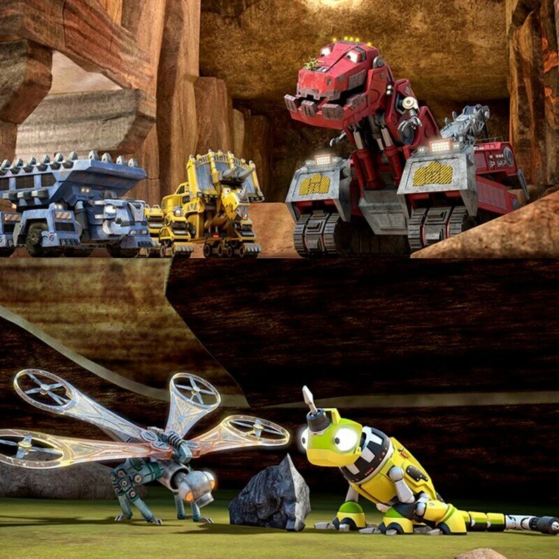 REVVIT mainan mobil dinosaurus yang dapat dilepas truk dinosaurus untuk model Dinotrux mainan hadiah anak-anak baru Model dinosaurus mainan anak Mini