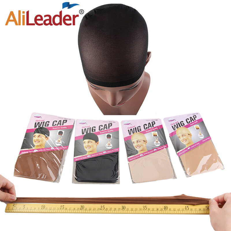 Alileader Beauty Wish Wig 1 sztuk-5 sztuk nowa rozciągliwa elastyczna siatki do włosów Snood czapka z peruką Cool Mesh Cosplay czarny kolor kabaretki