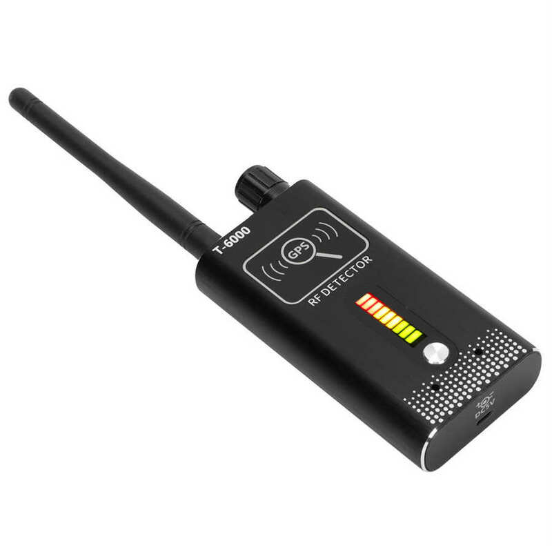 Proker GSM Detector T-6000 Signal Detector for Car Trackers Bugs for Mobile Phone Undercover Software Black Color