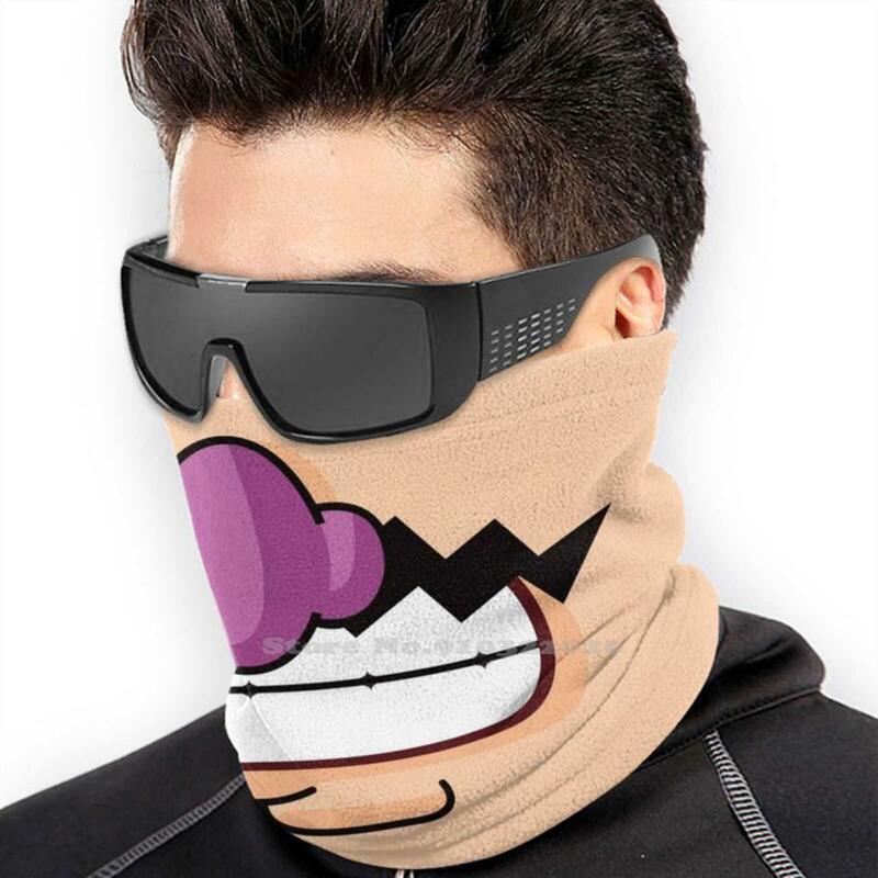 Wahhhh - Rio Cotton Breathable Soft Mouth Mask Wario Villain Evil Mustache Retro Video Games Aimles