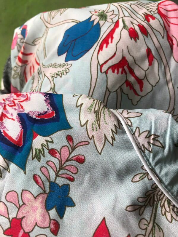 Women Shirts Spring Summer New Floral Print Vintage Long Lantern Sleeved Stand Neck Maxi Elegant Nice Shirts Blouses NS709