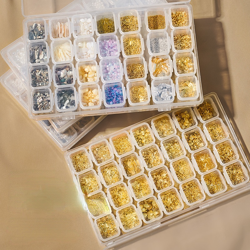 1 caixa de cristal arte do prego strass ouro prata clara toda a cor fundo plano forma misturada diy gemas unhas arte decoração 3d acessórios