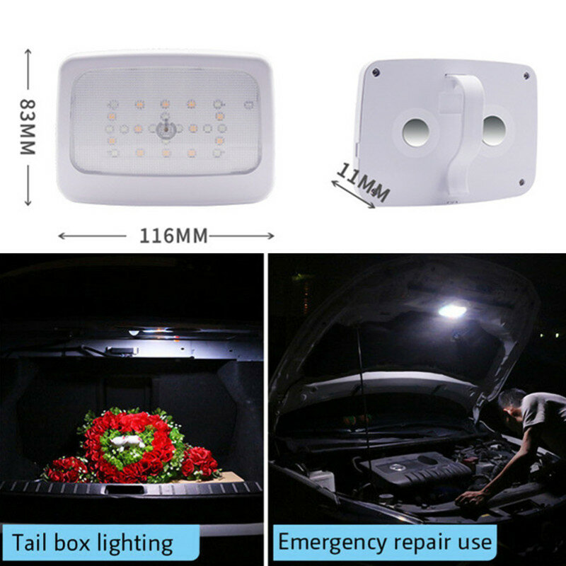 USB do ładowania samochód oświetlenie wnętrza, do czytania dachu sufitu magnes lampa sterowanie dotykowe typ domu Auto LED lampka nocna