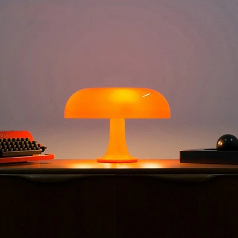 Włoski Designer lampa stołowa z grzybem Led dla Hotel sypialnia lampki nocne lampy salon oświetlenie dekoracyjne nowoczesne, minimalistyczne lampa na biurko
