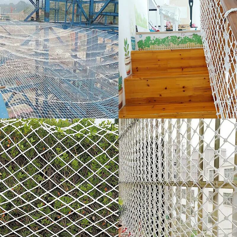Solid Nylon Railing Stairs Netting Children Safety Net Building Anti-Falling Safety Net Balcony Security Guards for Kids Pet