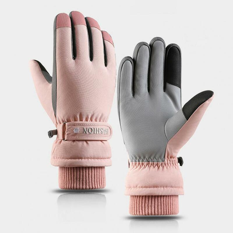 Full Finger 1 Pair Stylish Breathable Winter Gloves Scratch Resistant for Motorcycle Riding
