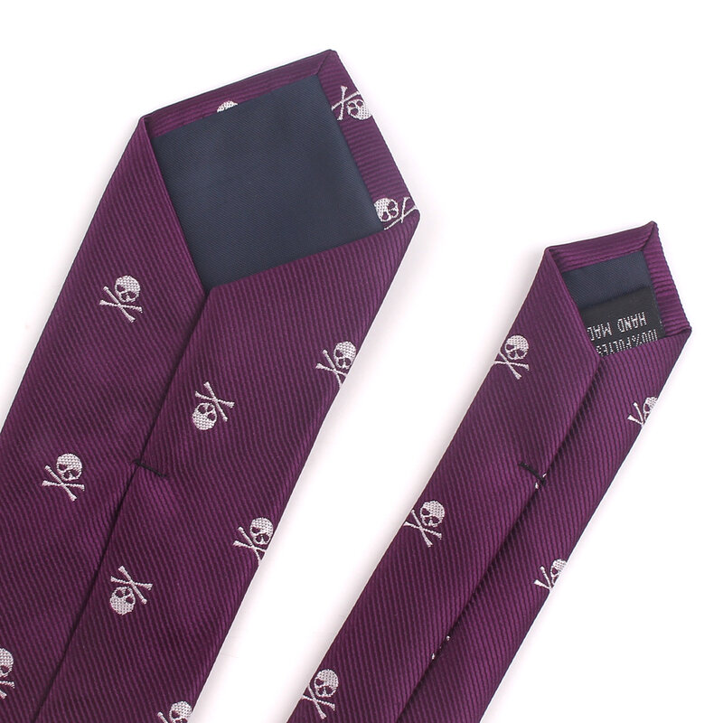 Jacquard Skull Tie For Men Women Fashion Skinny Necktie Casual Men Neck Ties For Party Girls Boys Suits Ties Gravatas