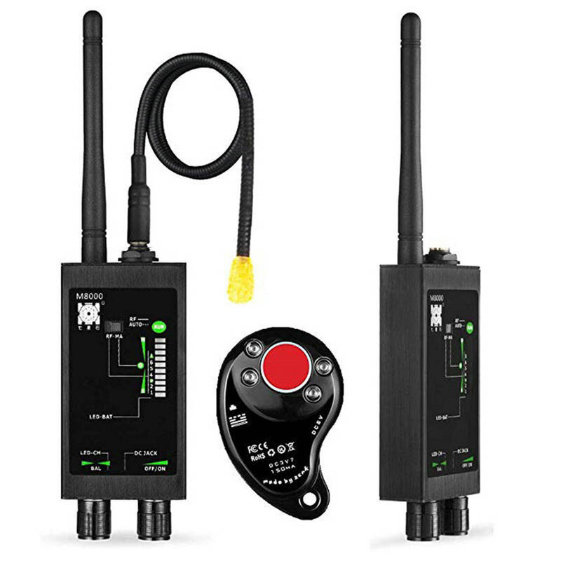 버그 방지 스파이 RF 신호 감지기 스캐너, 숨겨진 GSM GPS 카메라 감지기용, M8000
