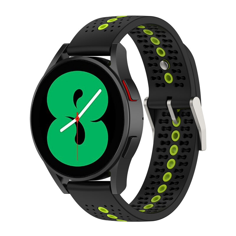 Correa deportiva de silicona para Samsung Galaxy Watch 4, pulsera deportiva clásica de 46mm, 42mm, 44mm y 40mm