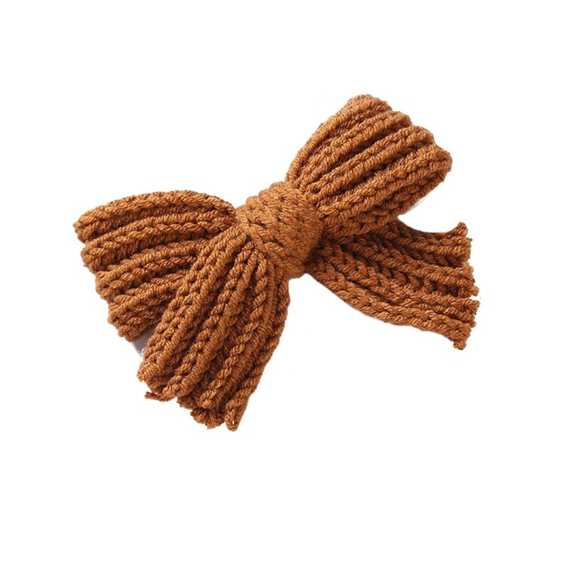2021 neue Nette Woolen Bogen Baby Mädchen Haar Clips Haarnadeln für Kinder Grips Warme Winter Haarspange Party Prinzessin Haar