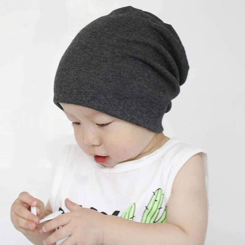 New Fashion Baby Street Dance Hip Hop Hat Spring Autumn Baby Hat Scarf for baby Knitted Cap Winter Warm Solid Color Children Hat