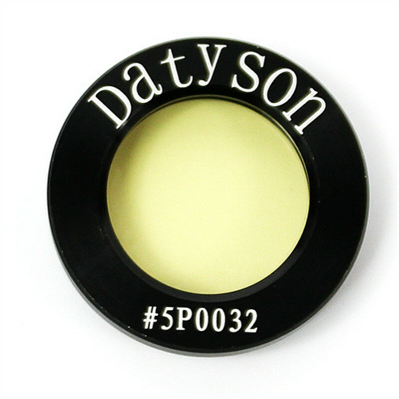 Datyson teleskop 1.25 inci, teleskop astronomi kuning terang, Filter Nebula, benang halus dengan kaca optik