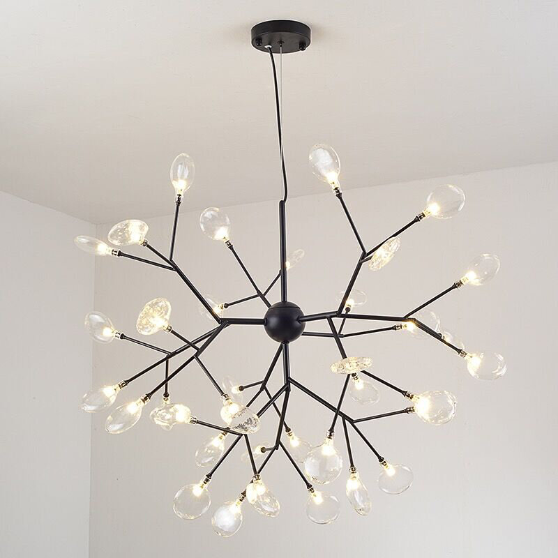 Nowoczesny żyrandol LED Firefly wisiorek żyrandole Lustre do salonu sypialnia kuchnia lampa wewnętrzna oprawa światła