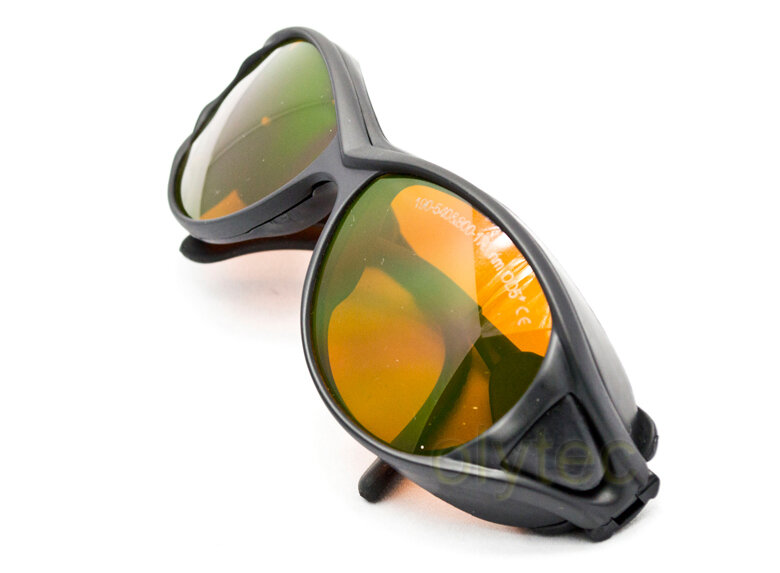 Laser Safety Glasses for 190-540nm & 800-1700nm O.D 6+, High Visible Light Transmittance with Style 2