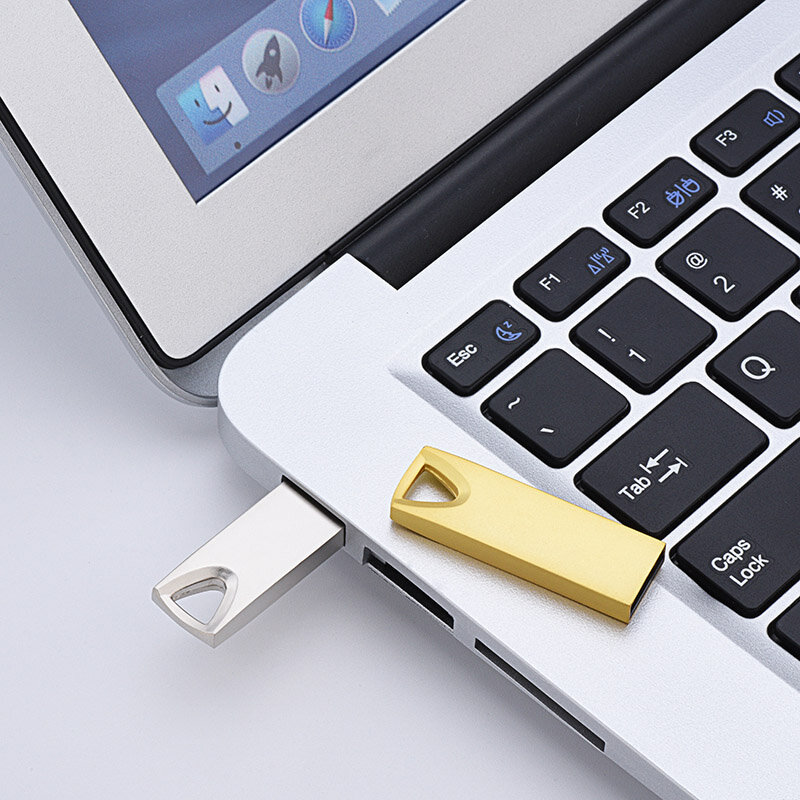 실버 고속 USB 플래시 드라이브 펜 드라이브, USB 스틱 2.0 펜 드라이브, 128GB 방수 메모리 플래시 디스크, 16GB, 32GB, 64GB