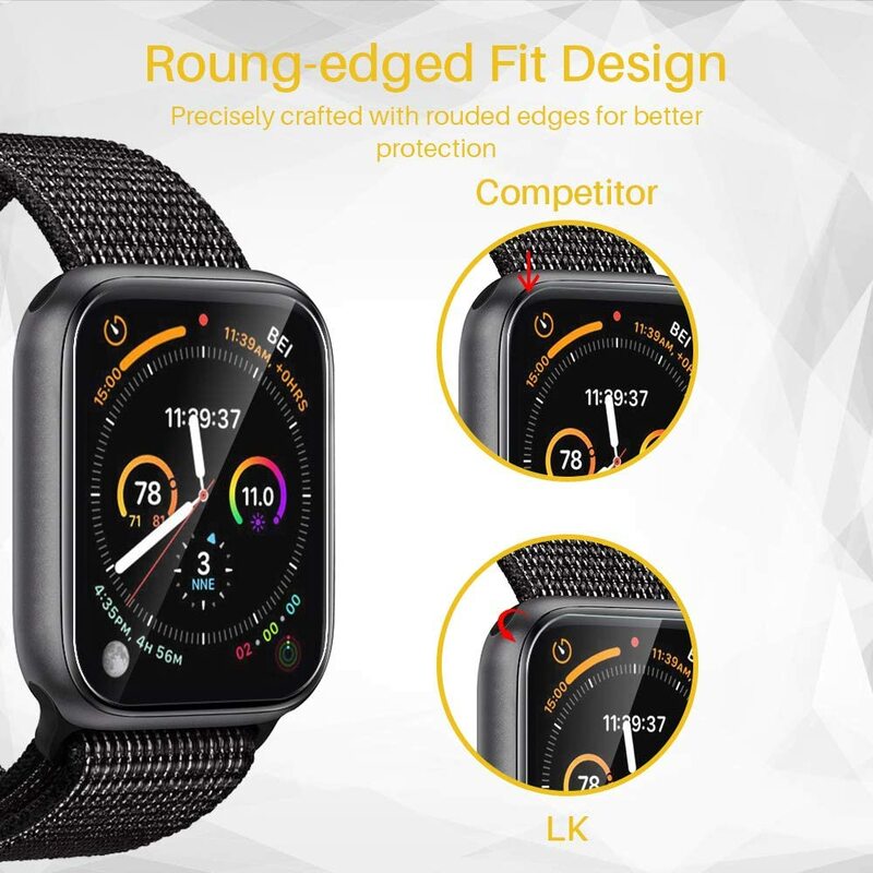 Protecteur d'écran à couverture complète pour Apple Watch, série 7, 6, SE, 5, 4, iWatch, 40mm, 44mm, 41mm, Watch8, 41mm, 45mm, Ultra 49mm, 5 pièces