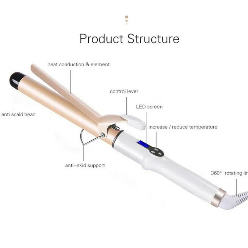 Hot Professional LCD Electric Ceramic Hair Curler Curling Iron Roller Curls Wand Waver Fashion Hair Styling Tool Dropshipping 20