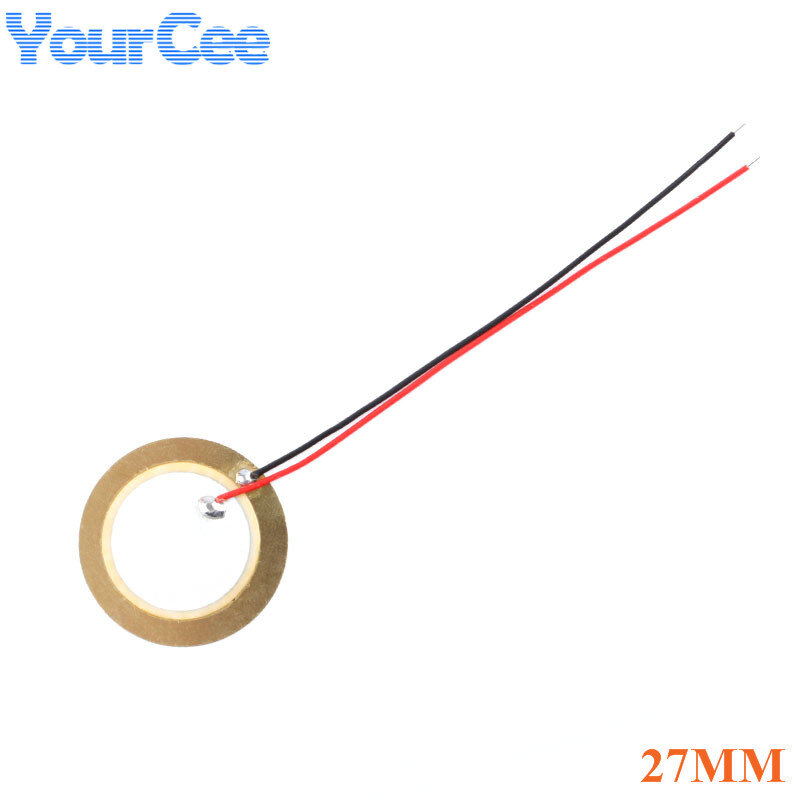 ضياء 12 قطعة/15 مللي متر/18 مللي متر/20 مللي متر/27 مللي متر/35 مللي متر/50 مللي متر لسلك مكبر الصوت الطنان 10 مللي متر بيزو السيراميك رقاقة لوحة أسلم الاستشعار