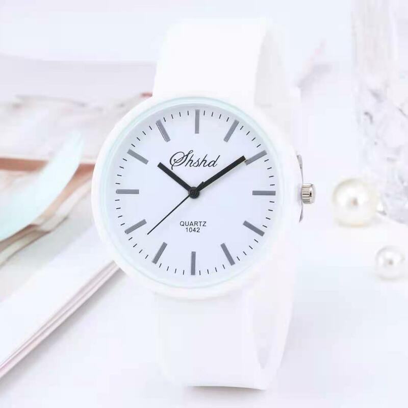 WOKAI-reloj de cuarzo informal para mujer, cronógrafo de silicona de cristal, de pulsera, sencillo, gran oferta, novedad de 2021