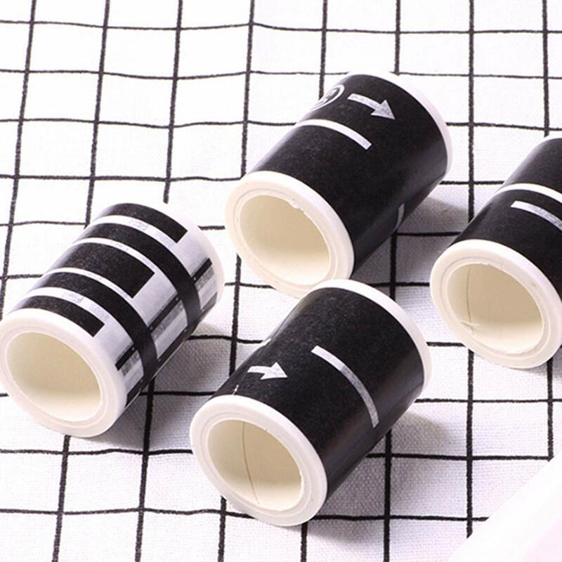 DIY Road Tape Masking Tape Road Traffic Pattern Craft Tape Paper Tape For Kids Train Truck Track Vehicles Stickers Roll Paper
