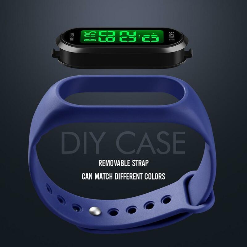 Luxury LED Digital Watches Brand SKMEI Men Women Wristwatch 50M Waterproof Sport Watch Casual Electronic Bracelet for Male Lady