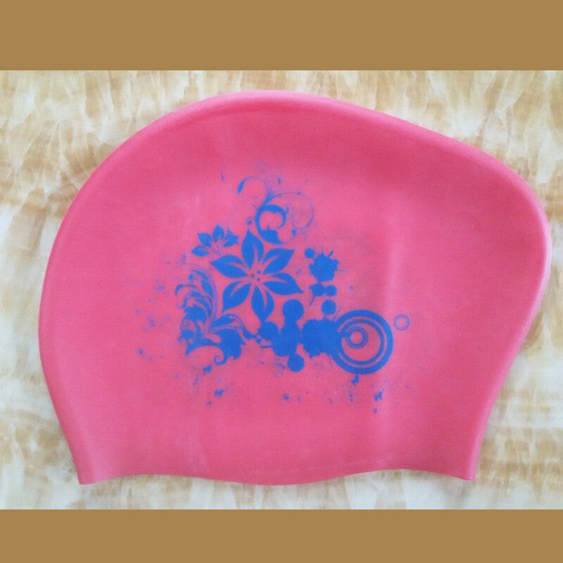 Gorro de natación impermeable de silicona para mujer, protección de pelo largo, gorros de baño elásticos para surfear, bucear, piscina, talla libre