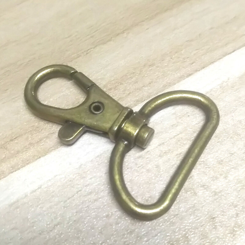Zenteii 25Mm Sleutelhanger Swivel Kreeft Brons Sluiting Clips Haak Sleutelhanger Handtas Riem Split Key Ring Voor Bag Belt sleutelhangers