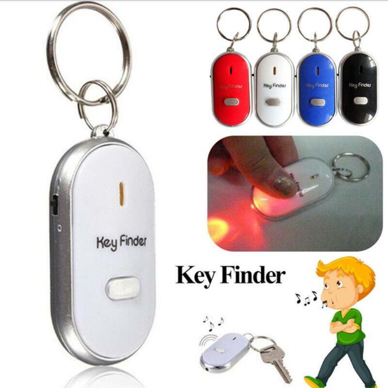 LED Finder Key FinderควบคุมเสียงนาฬิกาปลุกAnti Verloren: ชนิดTas Huisdier Locator Vinden Toetsen Sleutelhanger Tracker