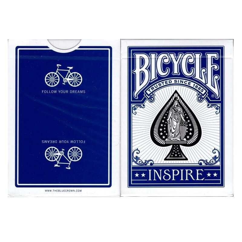 자전거 블루 인스파이어 카드 놀이, 표시된 데크, USPCC, 수집 가능한 포커 매직 카드 게임, 마술사를 위한 마술 트릭 소품