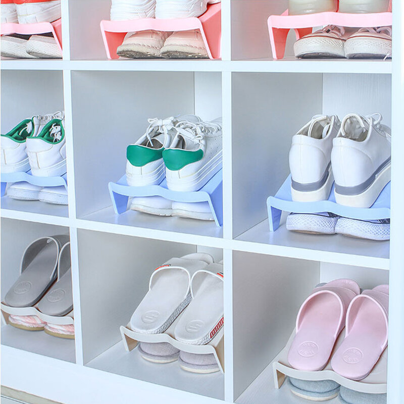 5 قطعة رفوف الأحذية مزدوجة غرفة المعيشة مريحة خزانة الأحذية تخزين دولاب أحذية منظم خزانة رف الحذاء Zapatos المنظم