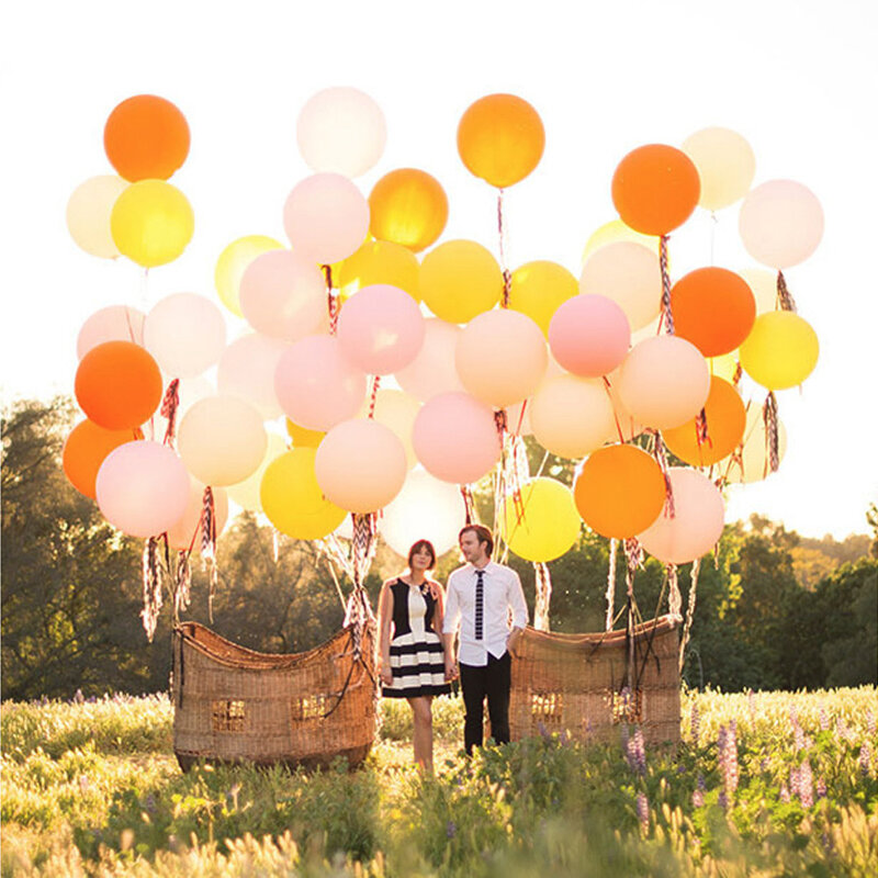 Balões de ar de látex de tamanho grande, balões pastel, decoração do chuveiro do bebê, casamento e aniversário, presente do miúdo, 36"
