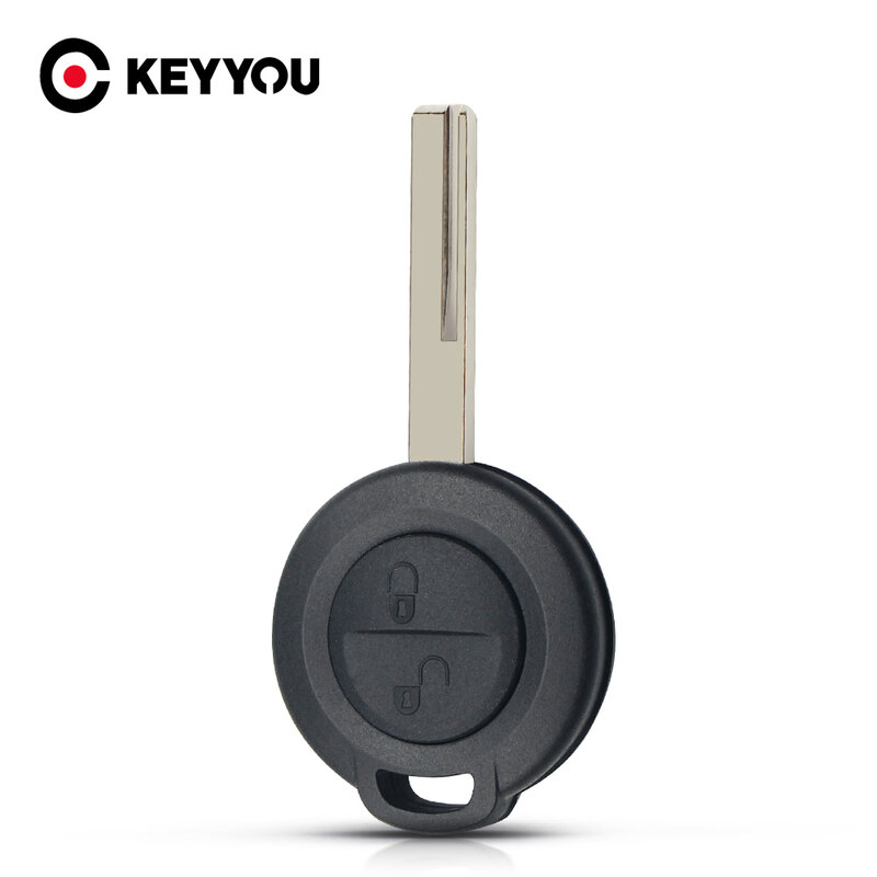 KEYYOU дистанционный 2 кнопки Автомобильный ключ оболочка чехол для Mitsubishi Colt Warior Carisma Spacestar прямой ключ неострое лезвие