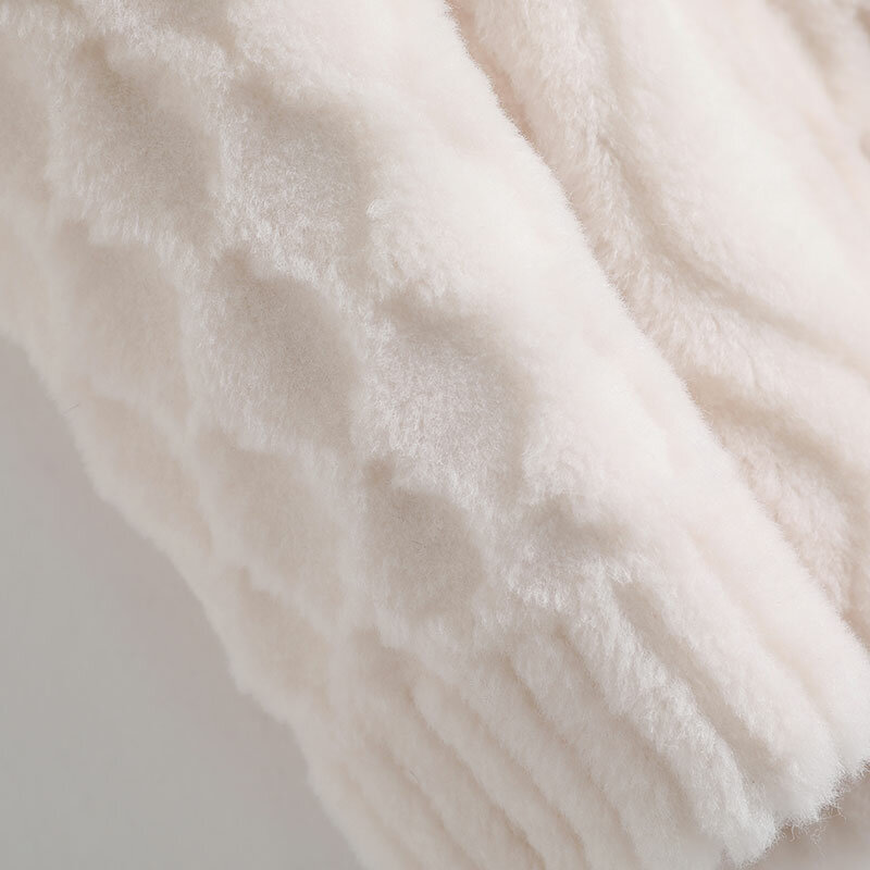 AYUNSUE – veste de tonte de mouton pour femme, manteau d'hiver en vraie fourrure, court, en laine, Style coréen, 100%, Sqq1225, 2021