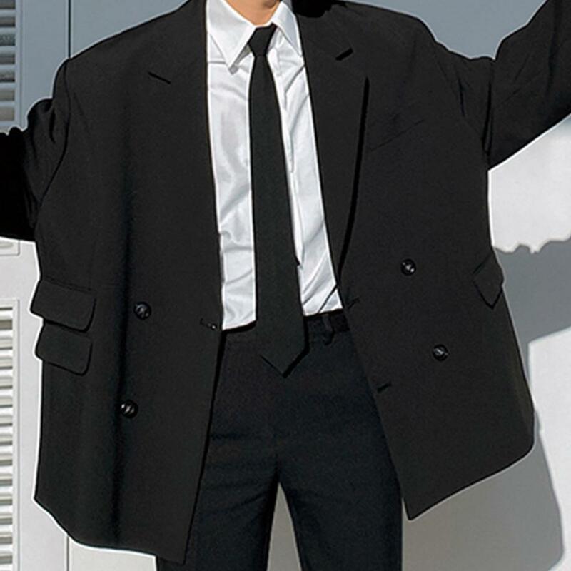 Cravatta per uomo donna cravatta stretta cravatta sottile liscia papillon stile coreano semplice elegante tutto-fiammifero cravatta alla moda 2023